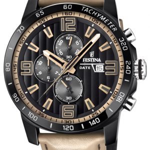 Festina F20339-1 Kello Musta / Nahka