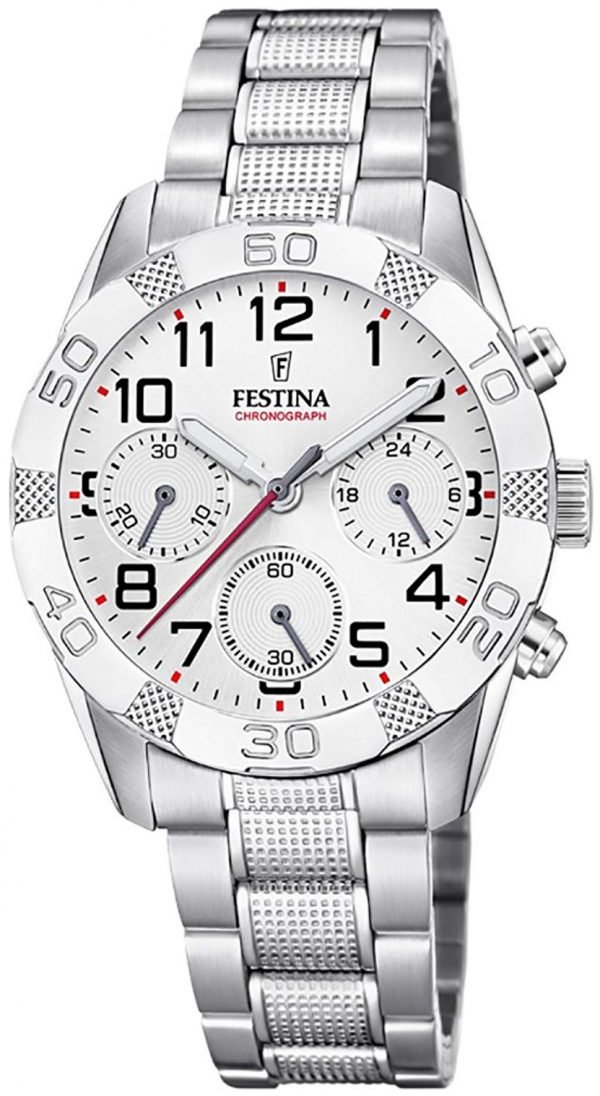 Festina F20345-1 Kello Valkoinen / Teräs