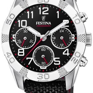 Festina F20346-3 Kello Musta / Nahka