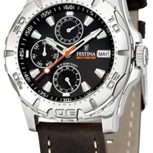 Festina Sport F16243-8 Kello Musta / Nahka