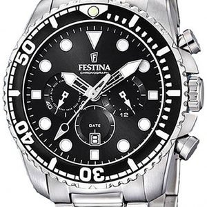 Festina Sport F16564-C Kello Musta / Teräs