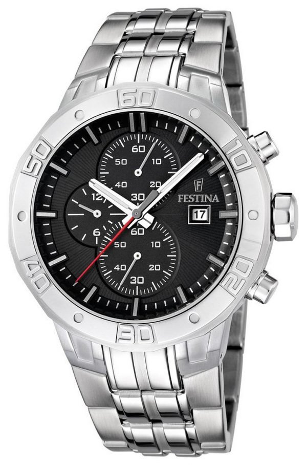 Festina Sport F16666-4 Kello Musta / Teräs