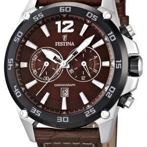 Festina Sport F16673-3 Kello Ruskea / Nahka