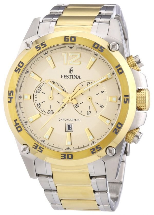 Festina Sport F16681-1 Kello Samppanja / Kullansävytetty