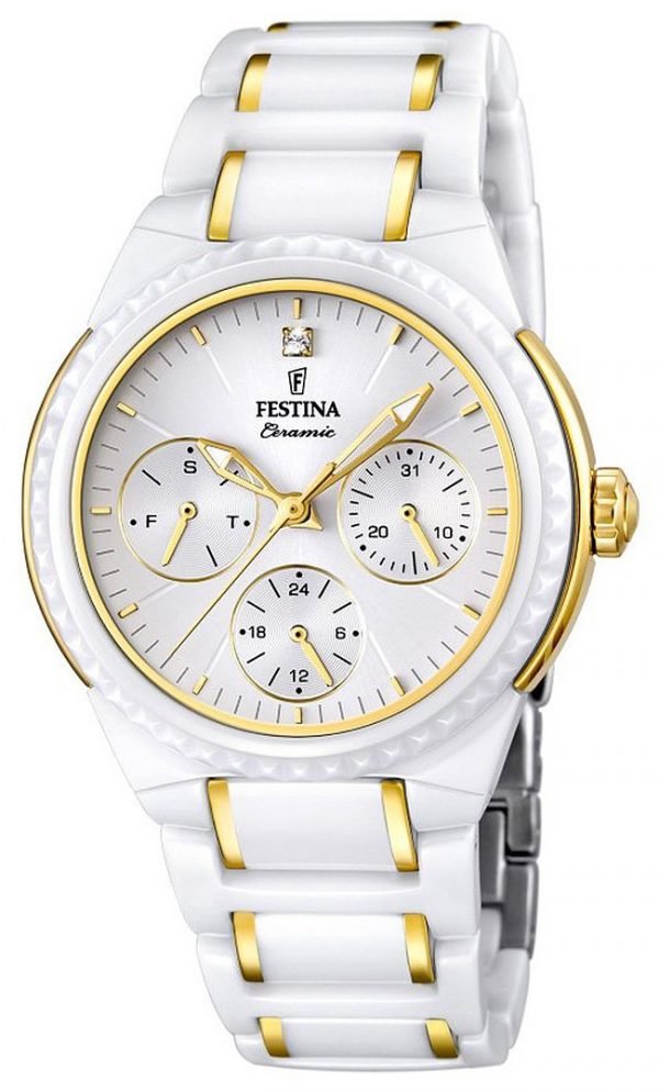 Festina Sport F16699-2 Kello Valkoinen / Kullansävytetty