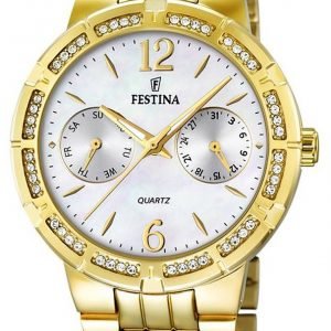 Festina Sport F16701-1 Kello Valkoinen / Kullansävytetty