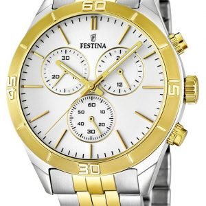 Festina Sport F16763-1 Kello Valkoinen / Kullansävytetty