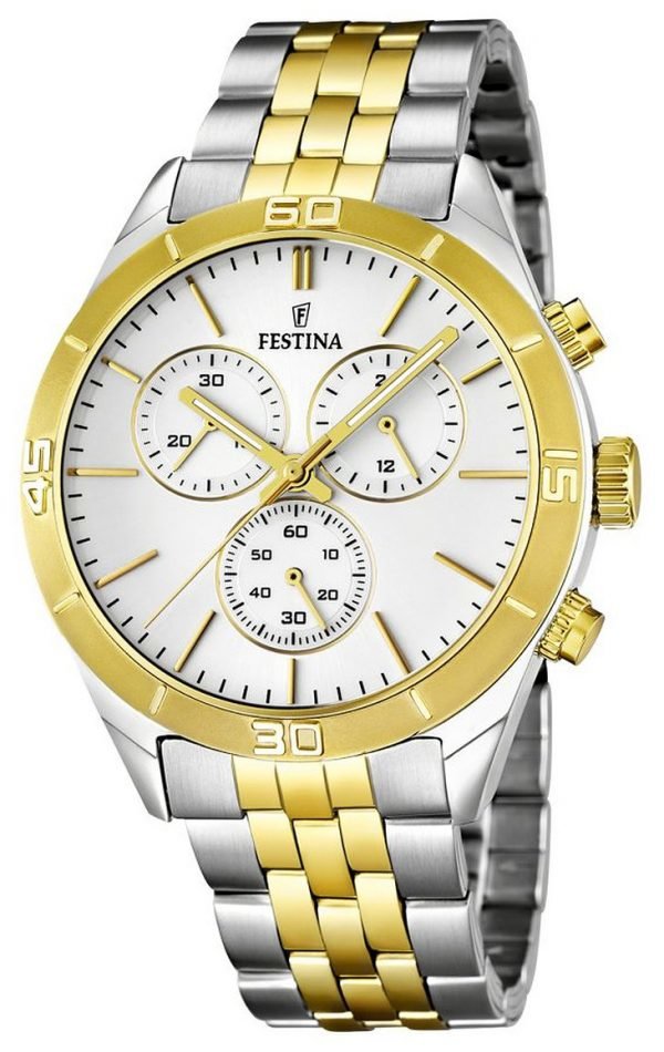 Festina Sport F16763-1 Kello Valkoinen / Kullansävytetty