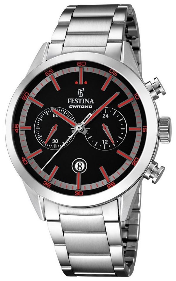 Festina Sport F16826-6 Kello Musta / Teräs