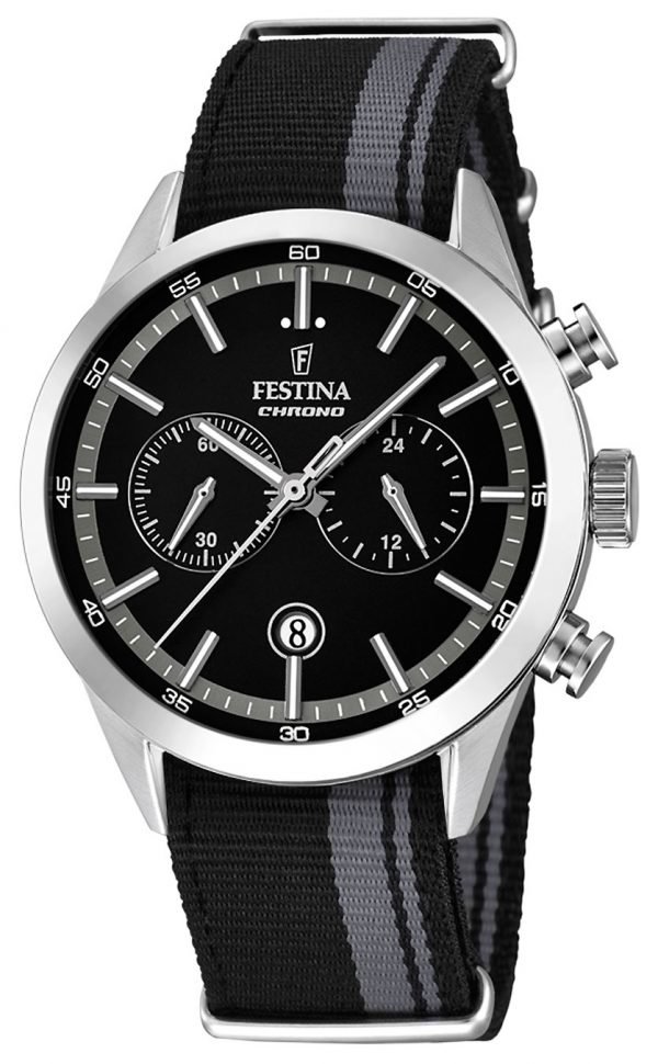 Festina Sport F16827-3 Kello Musta / Teräs