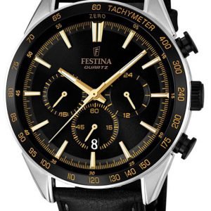 Festina Sport F16844-4 Kello Musta / Nahka