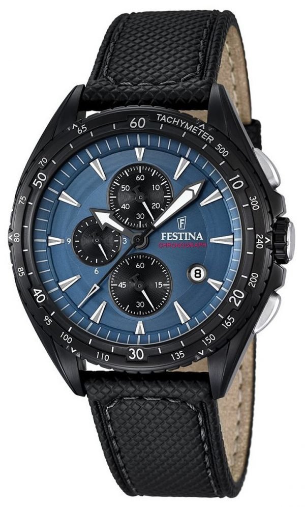 Festina Sport F16847-3 Kello Sininen / Nahka