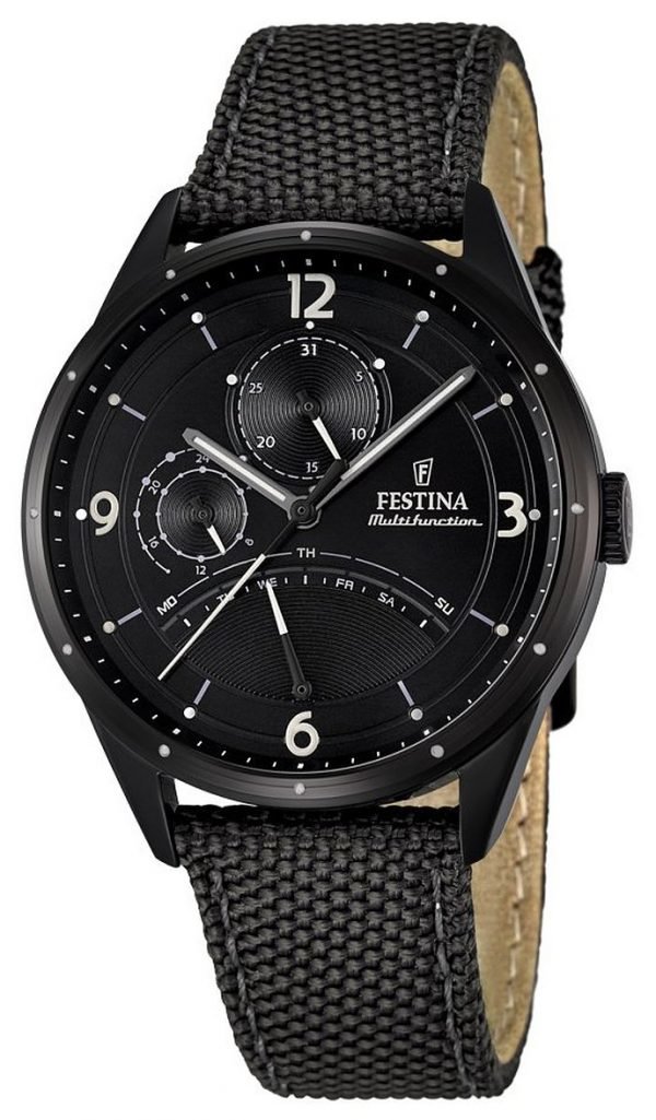 Festina Sport F16849-3 Kello Musta / Nahka