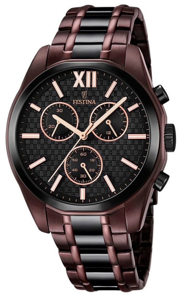 Festina Sport F16859-1 Kello Musta / Teräs