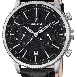 Festina Sport F16893-4 Kello Musta / Nahka