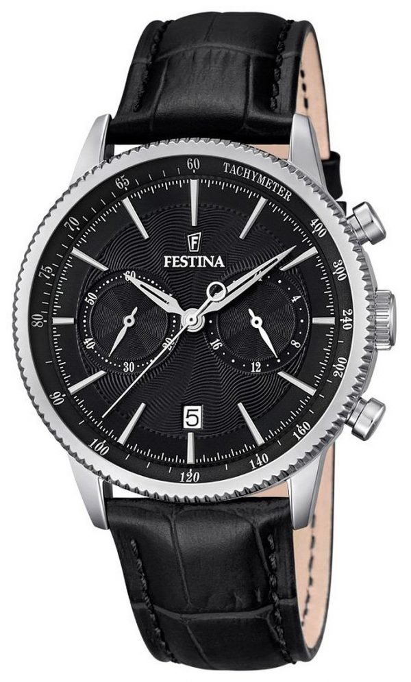 Festina Sport F16893-4 Kello Musta / Nahka