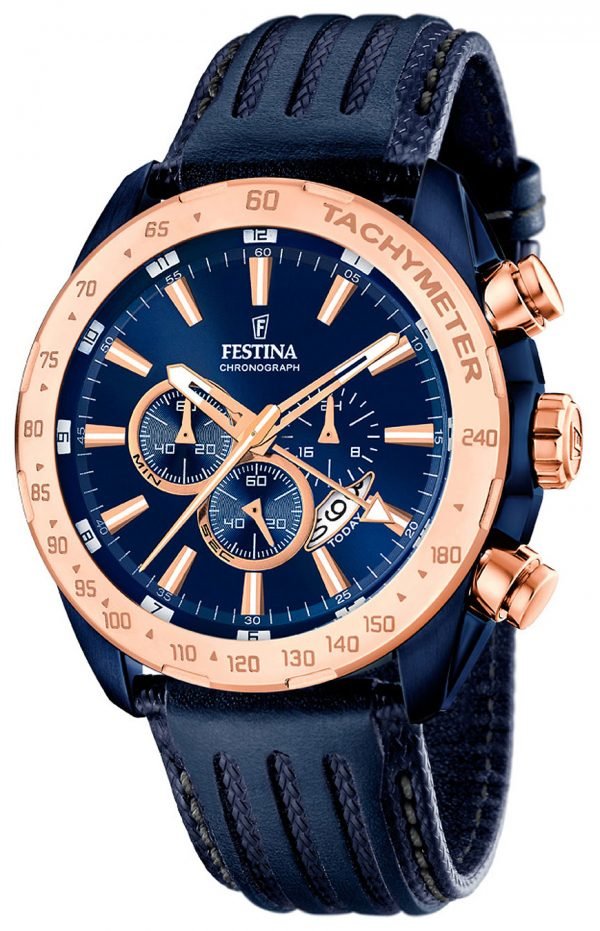 Festina Sport F16897-1 Kello Sininen / Nahka