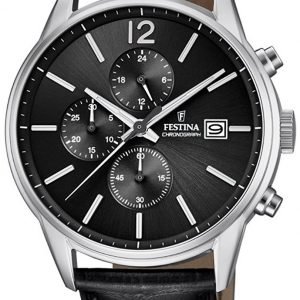 Festina Sport F20284-4 Kello Musta / Nahka