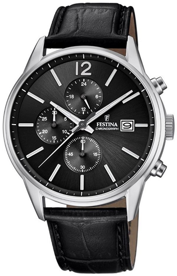 Festina Sport F20284-4 Kello Musta / Nahka