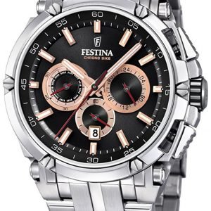 Festina Sport F20327-8 Kello Musta / Teräs