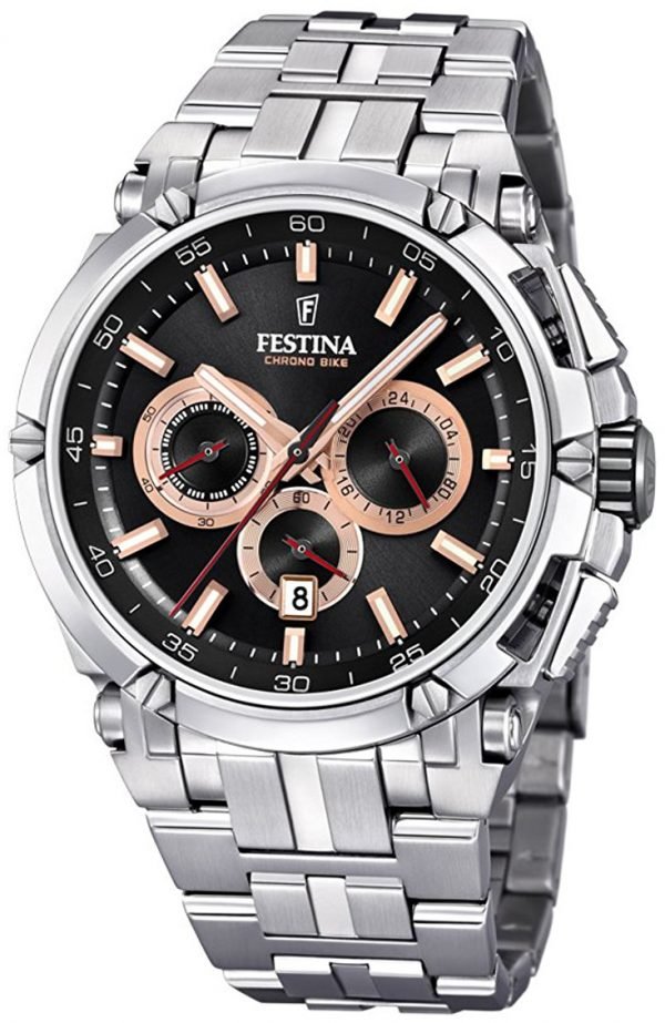 Festina Sport F20327-8 Kello Musta / Teräs