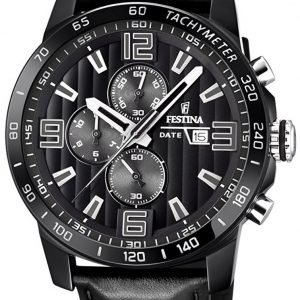 Festina Sport F20339-6 Kello Musta / Nahka