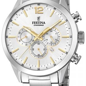 Festina Sport F20343-1 Kello Hopea / Teräs