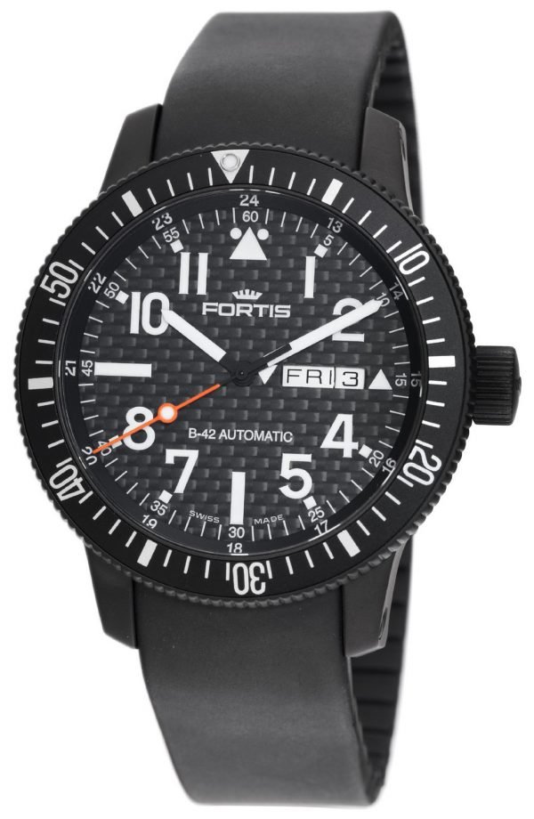 Fortis B-42 Black 647.28.71.K Kello Musta / Kumi