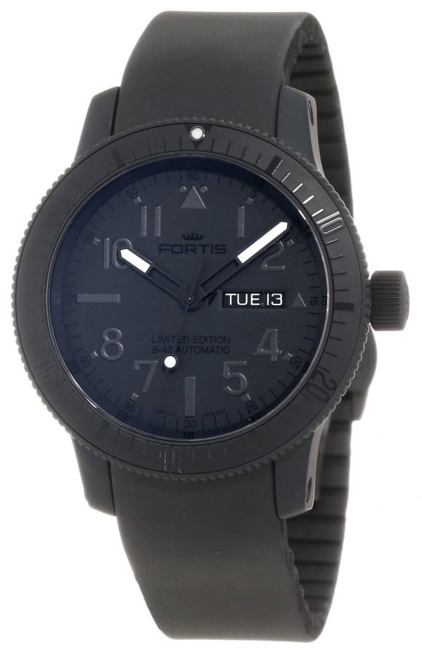 Fortis B-42 Black 647.28.81.K Kello Musta / Kumi