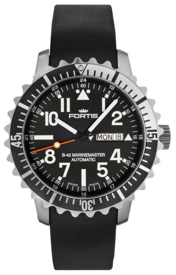 Fortis B-42 Marinemaster 670.17.41.K Kello Musta / Kumi