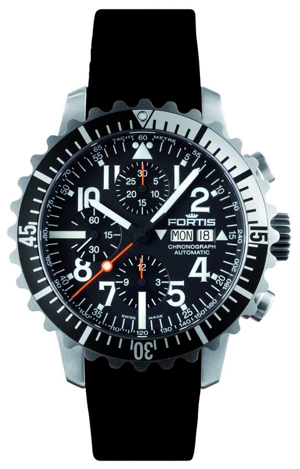 Fortis B-42 Marinemaster 671.17.41.K Kello Musta / Kumi