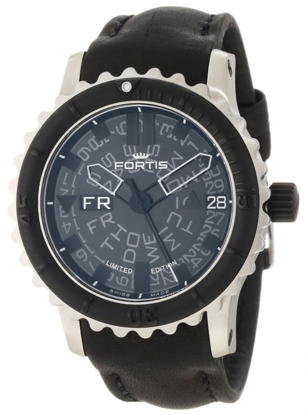 Fortis B-47 675.10.81.L01 Kello Musta / Nahka