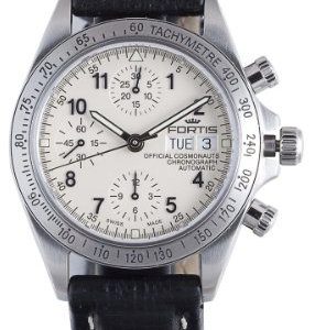 Fortis Cosmonauts Classic 630.10.92.L01 Kello Valkoinen / Nahka