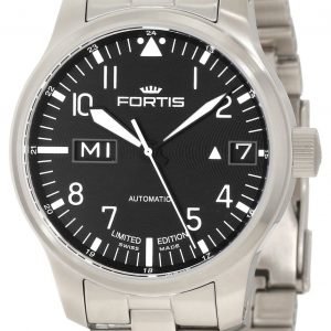 Fortis F-43 700.10.81.M Kello Musta / Teräs