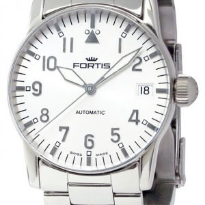 Fortis Flieger 621.10.12.M Kello Valkoinen / Teräs