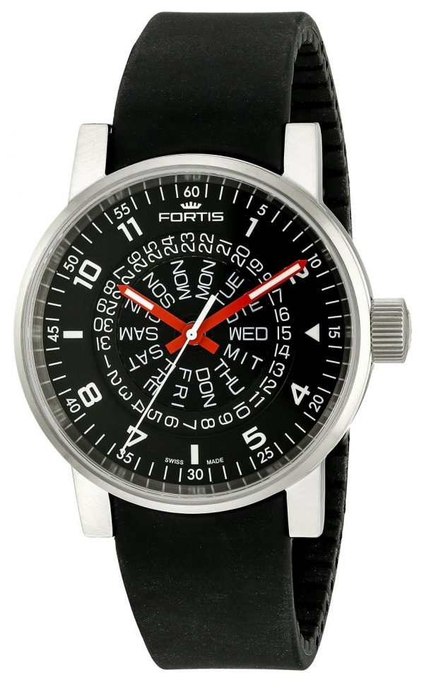 Fortis Spacematic 623.10.51.Si01 Kello Musta / Tekstiili