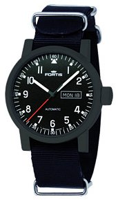 Fortis Spacematic 623.18.71.N01 Kello Musta / Tekstiili