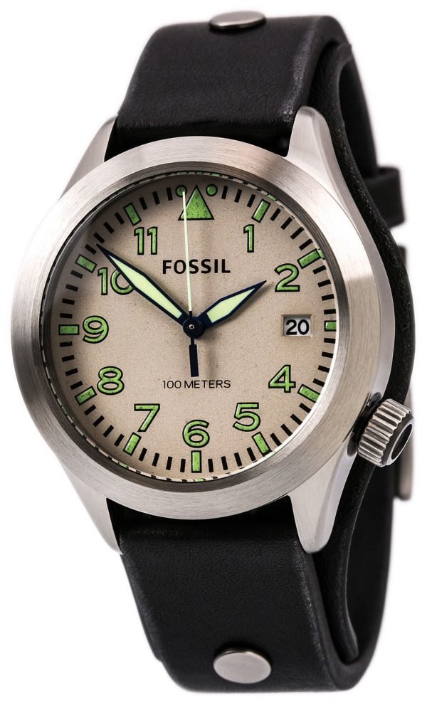 Fossil Am4552 Kello Beige / Nahka