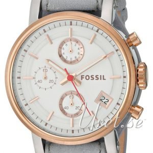 Fossil Boyfriend Es4045 Kello Valkoinen / Nahka