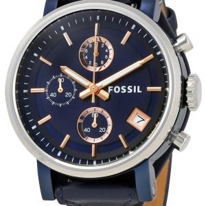 Fossil Boyfriend Es4113 Kello Sininen / Nahka