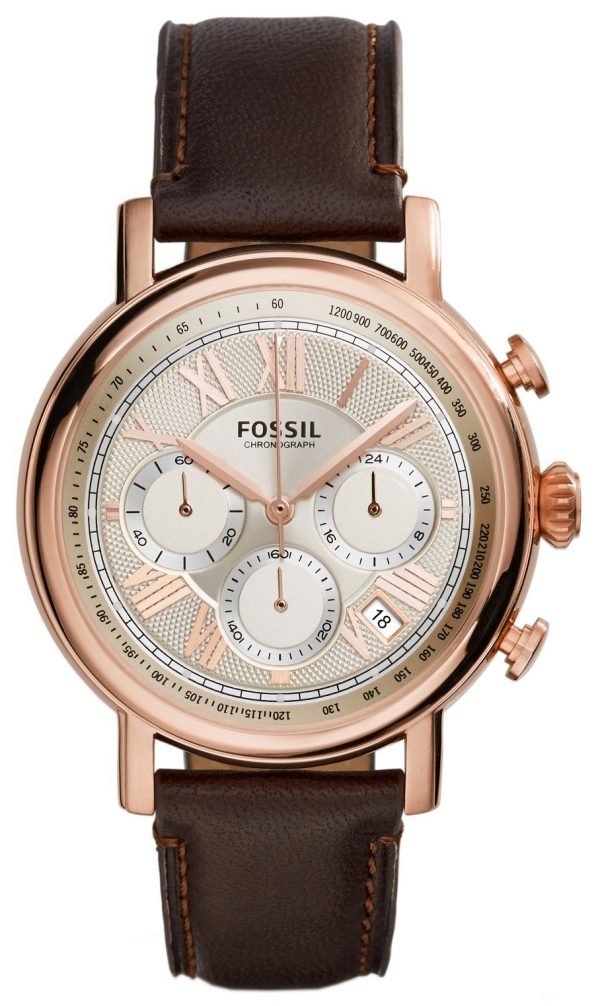 Fossil Buchanan Fs5103 Kello Valkoinen / Nahka