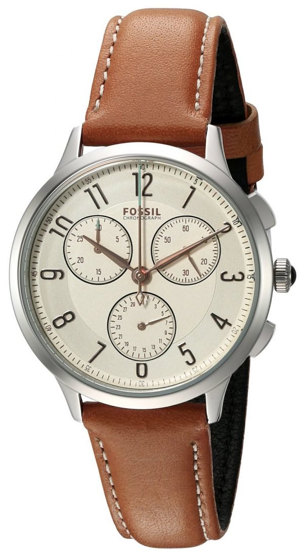 Fossil Casual Ch3014 Kello Samppanja / Nahka