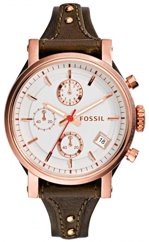 Fossil Casual Es3616 Kello Hopea / Nahka