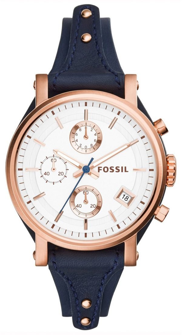 Fossil Casual Es3838 Kello Valkoinen / Nahka