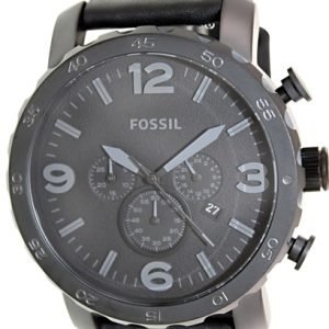 Fossil Casual Jr1354 Kello Musta / Nahka