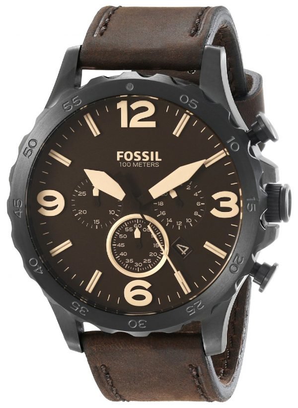 Fossil Casual Jr1487 Kello Ruskea / Nahka