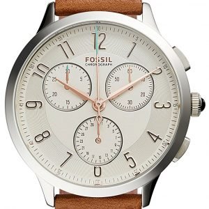 Fossil Chronograph Ch4001 Kello Hopea / Nahka