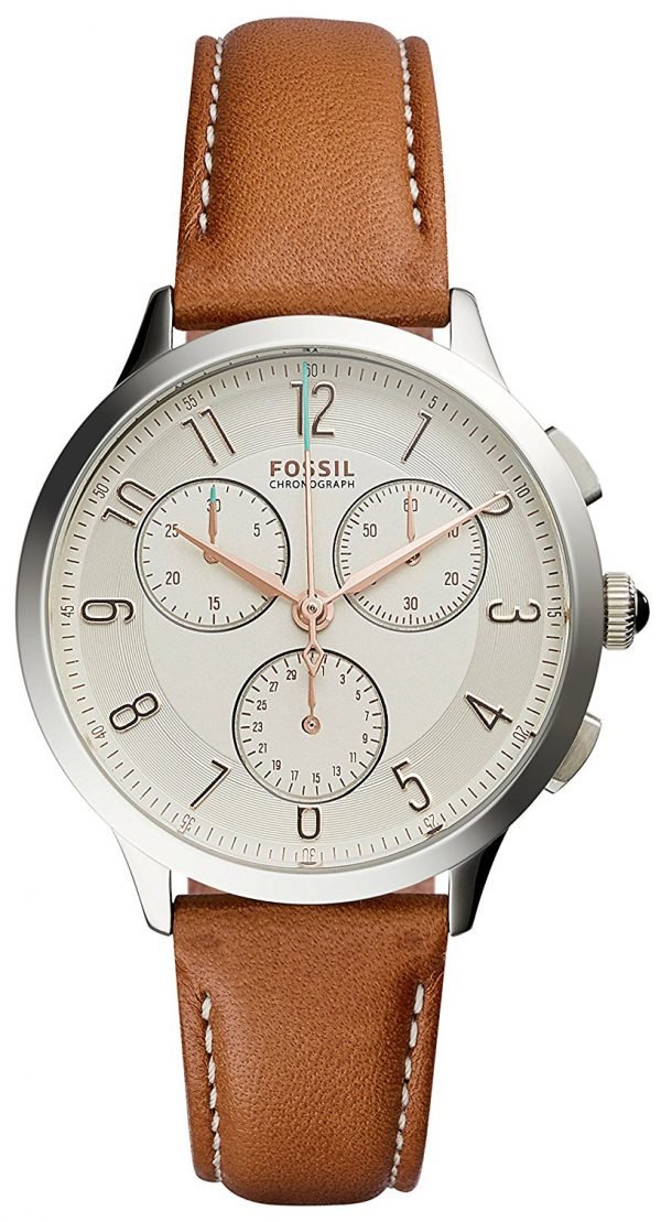 Fossil Chronograph Ch4001 Kello Hopea / Nahka