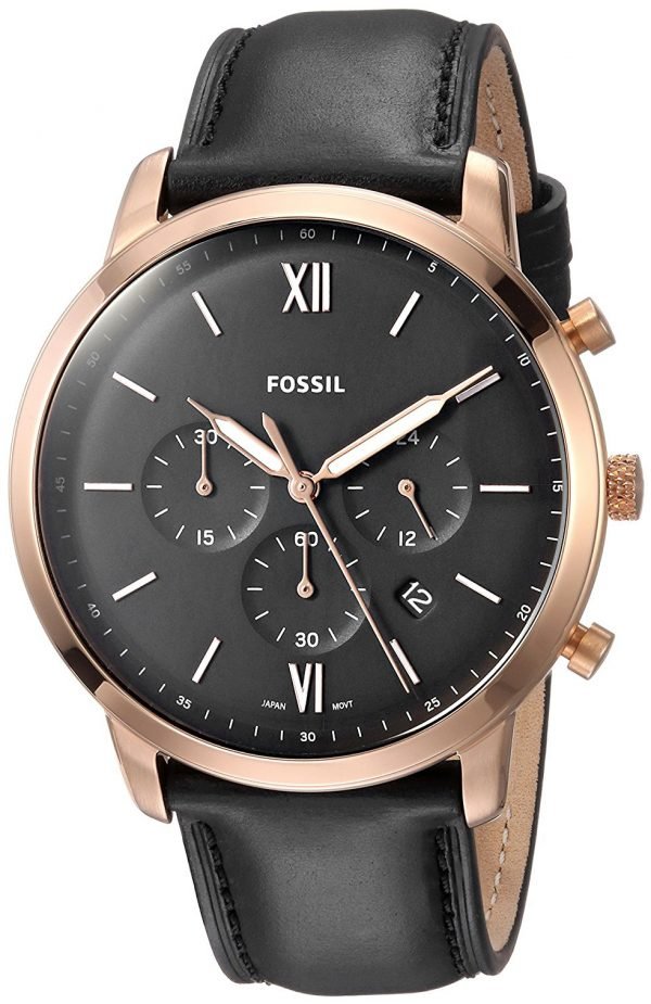 Fossil Chronograph Fs5381 Kello Musta / Nahka