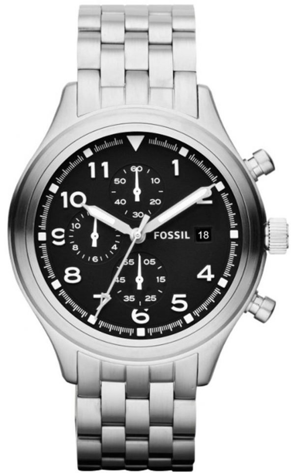 Fossil Chronograph Jr1431 Kello Musta / Teräs